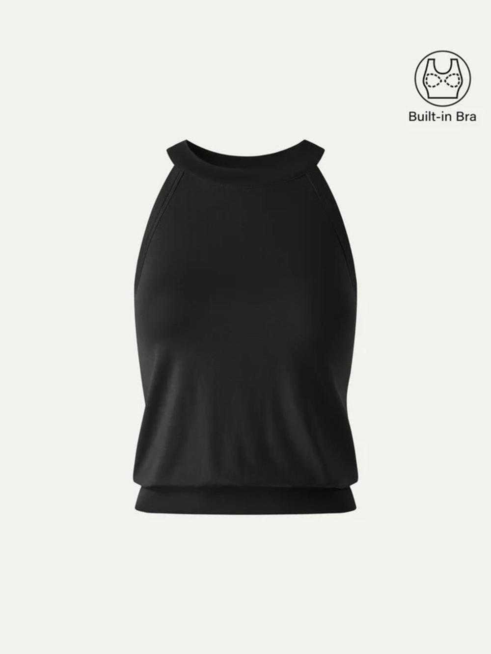 OGL Halter Neck Banded Hem Bra Top
